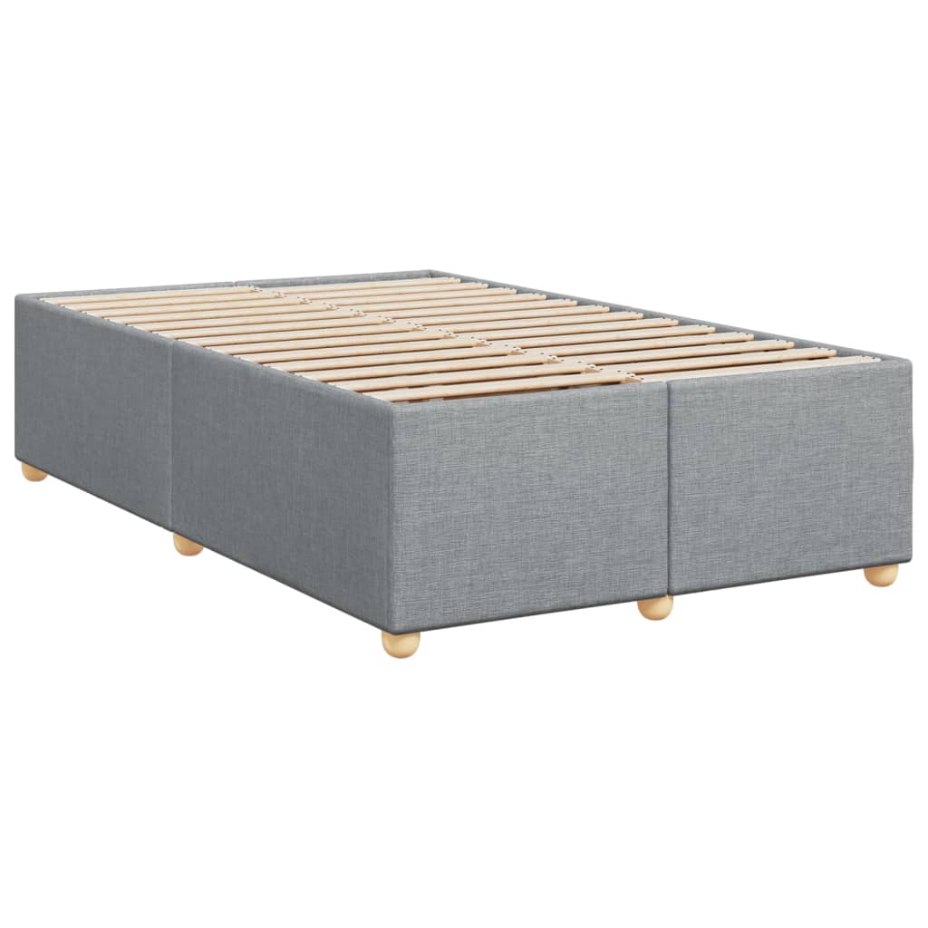 Boxspring met matras stof lichtgrijs 120x190 cm