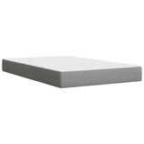 Boxspring met matras stof lichtgrijs 120x190 cm