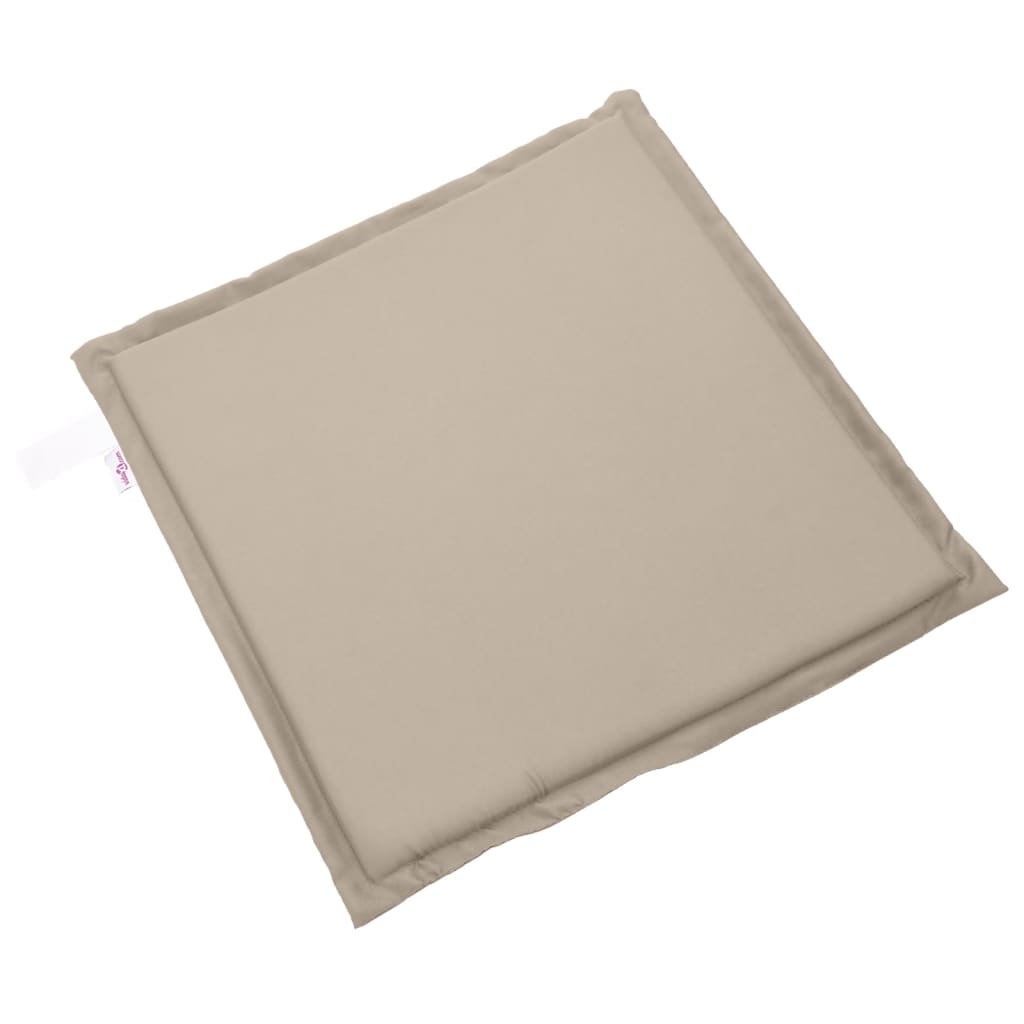 Tuinzitkussens 2 st vierkant 45x45x2 cm taupe - AllerleiShop