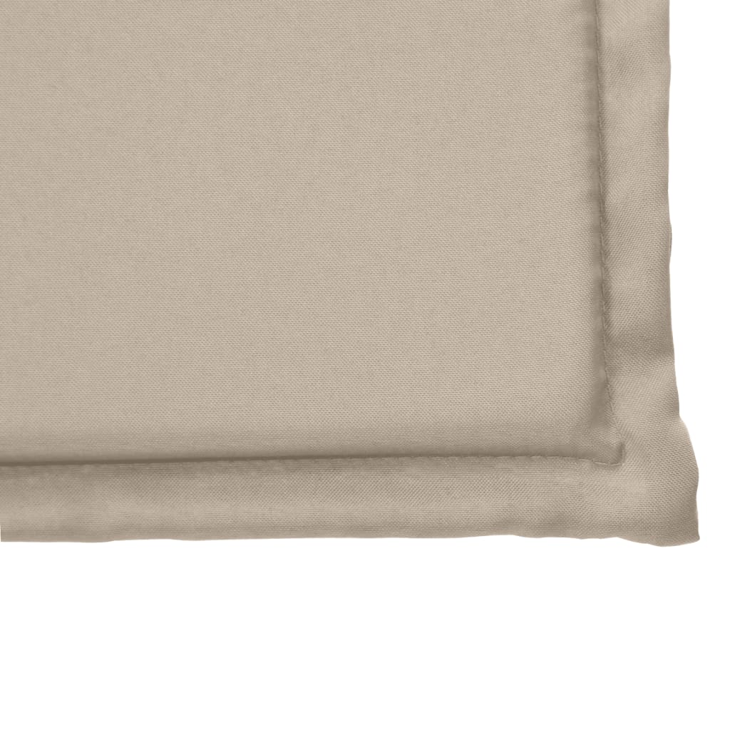 Tuinzitkussens 2 st vierkant 45x45x2 cm taupe - AllerleiShop