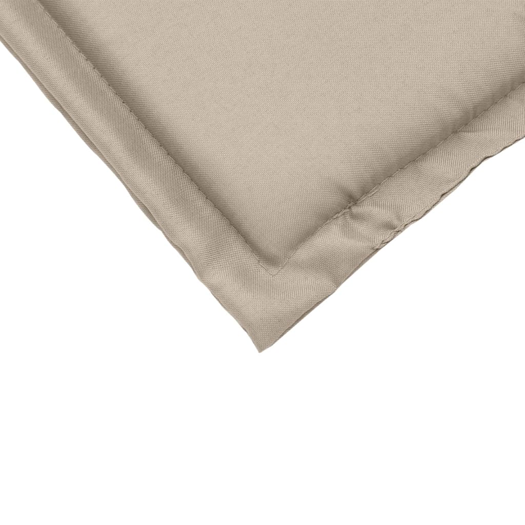 Tuinzitkussens 2 st vierkant 45x45x2 cm taupe - AllerleiShop