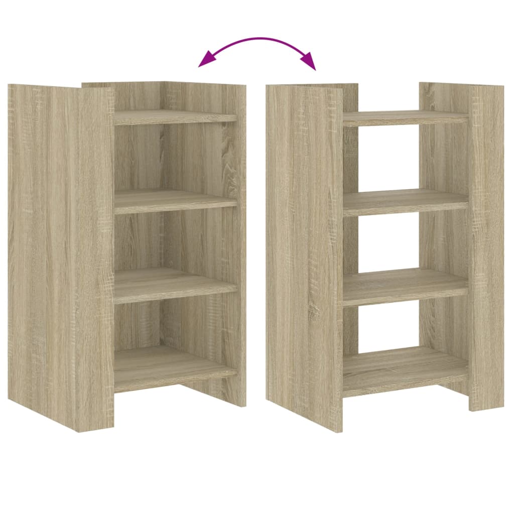 Dressoir 45x35x75 cm bewerkt hout sonoma eikenkleurig - AllerleiShop