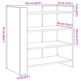 Dressoir 73,5x35x75 cm bewerkt hout wit - AllerleiShop