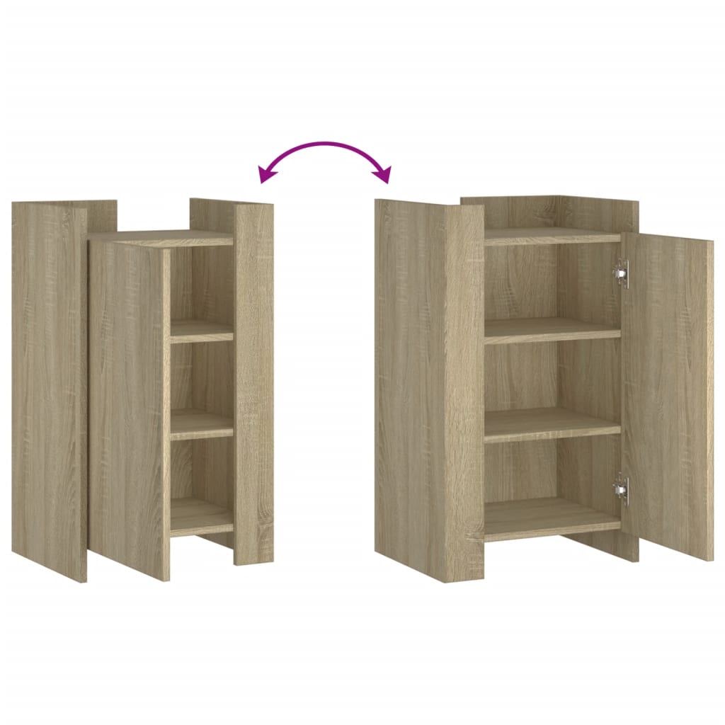 Dressoir 45x35x75 cm bewerkt hout sonoma eikenkleurig - AllerleiShop