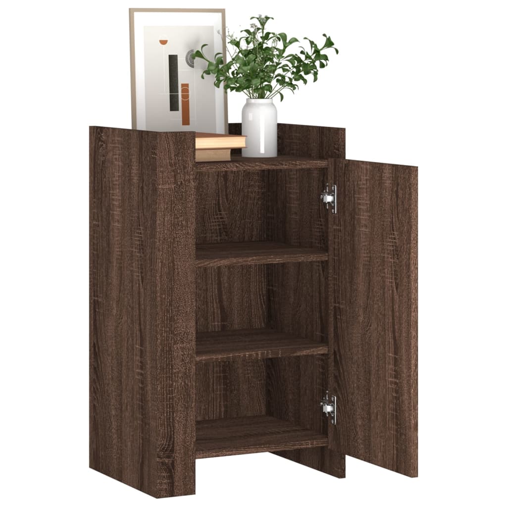 Dressoir 45x35x75 cm bewerkt hout bruin eikenkleurig - AllerleiShop