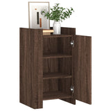 Dressoir 45x35x75 cm bewerkt hout bruin eikenkleurig - AllerleiShop