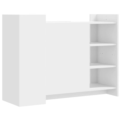 Dressoir 100x35x75 cm bewerkt hout wit - AllerleiShop