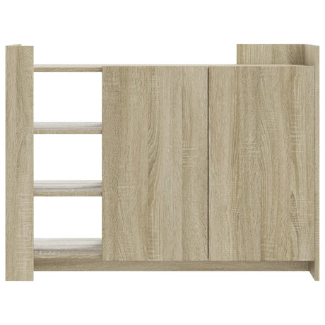 Dressoir 100x35x75 cm bewerkt hout sonoma eikenkleurig - AllerleiShop