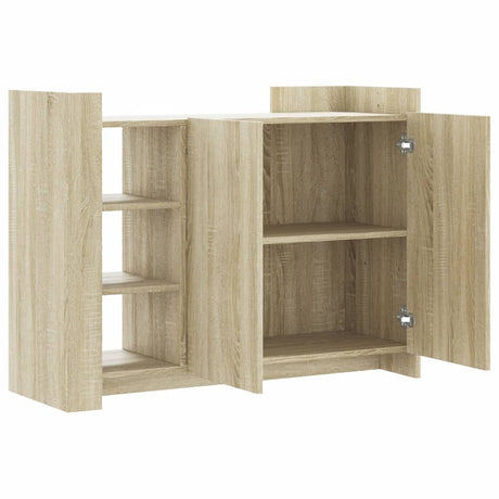 Dressoir 100x35x75 cm bewerkt hout sonoma eikenkleurig - AllerleiShop