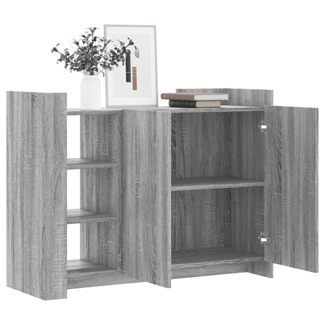 Dressoir 100x35x75 cm bewerkt hout grijs sonoma - AllerleiShop