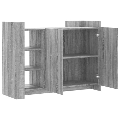 Dressoir 100x35x75 cm bewerkt hout grijs sonoma - AllerleiShop