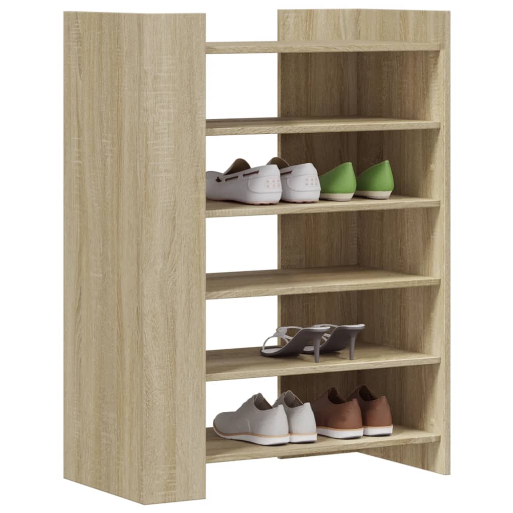 Schoenenkast 74,5x37,5x100 cm bewerkt hout sonoma eikenkleurig - AllerleiShop