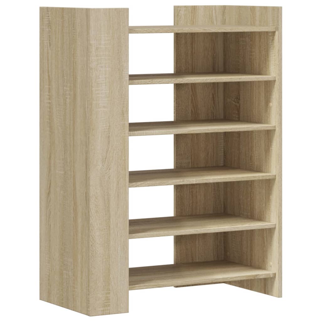 Schoenenkast 74,5x37,5x100 cm bewerkt hout sonoma eikenkleurig - AllerleiShop