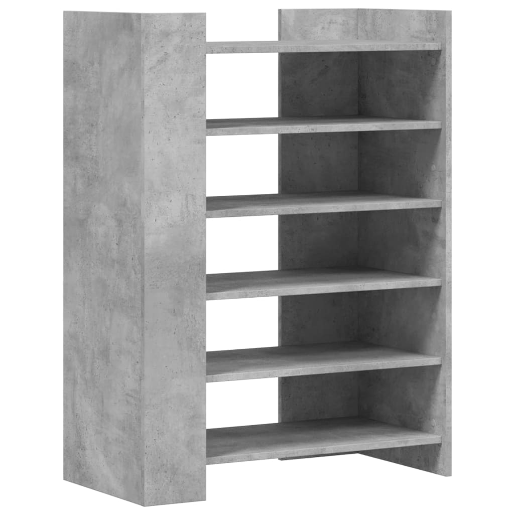 Schoenenkast 74,5x37,5x100 cm bewerkt hout betongrijs - AllerleiShop