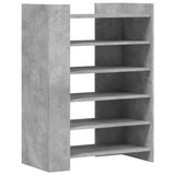 Schoenenkast 74,5x37,5x100 cm bewerkt hout betongrijs - AllerleiShop