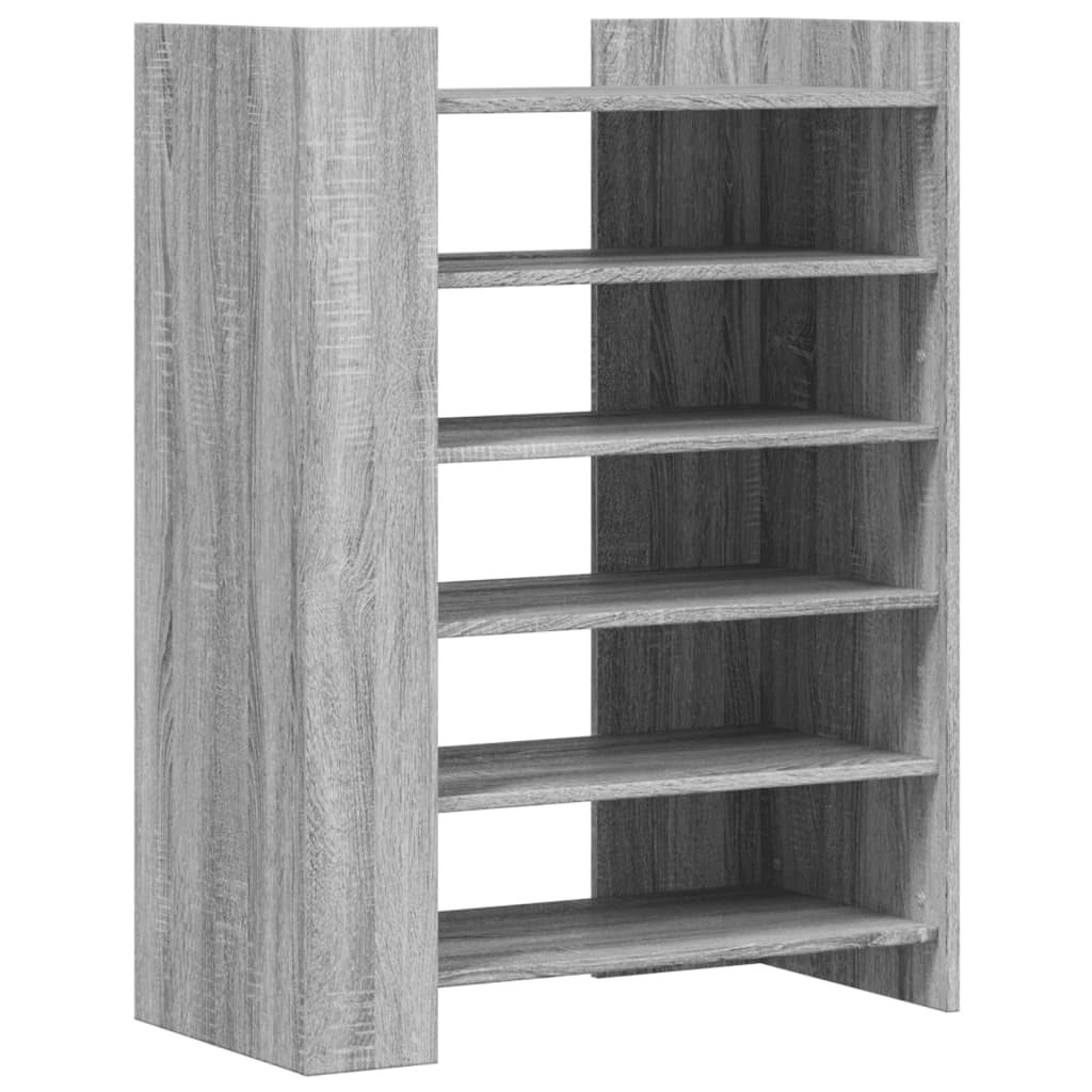 Schoenenkast 74,5x37,5x100 cm bewerkt hout grijs sonoma eiken - AllerleiShop