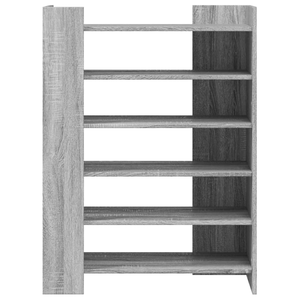 Schoenenkast 74,5x37,5x100 cm bewerkt hout grijs sonoma eiken - AllerleiShop