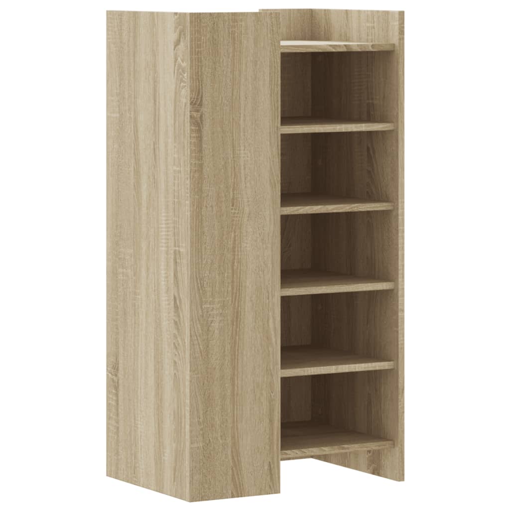 Schoenenkast 52x37,5x100 cm bewerkt hout sonoma eikenkleurig - AllerleiShop