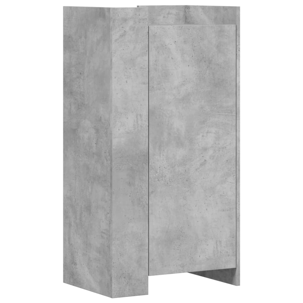 Schoenenkast 52x37,5x100 cm bewerkt hout betongrijs - AllerleiShop