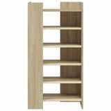 Schoenenkast 52x37,5x100 cm bewerkt hout sonoma eikenkleurig - AllerleiShop