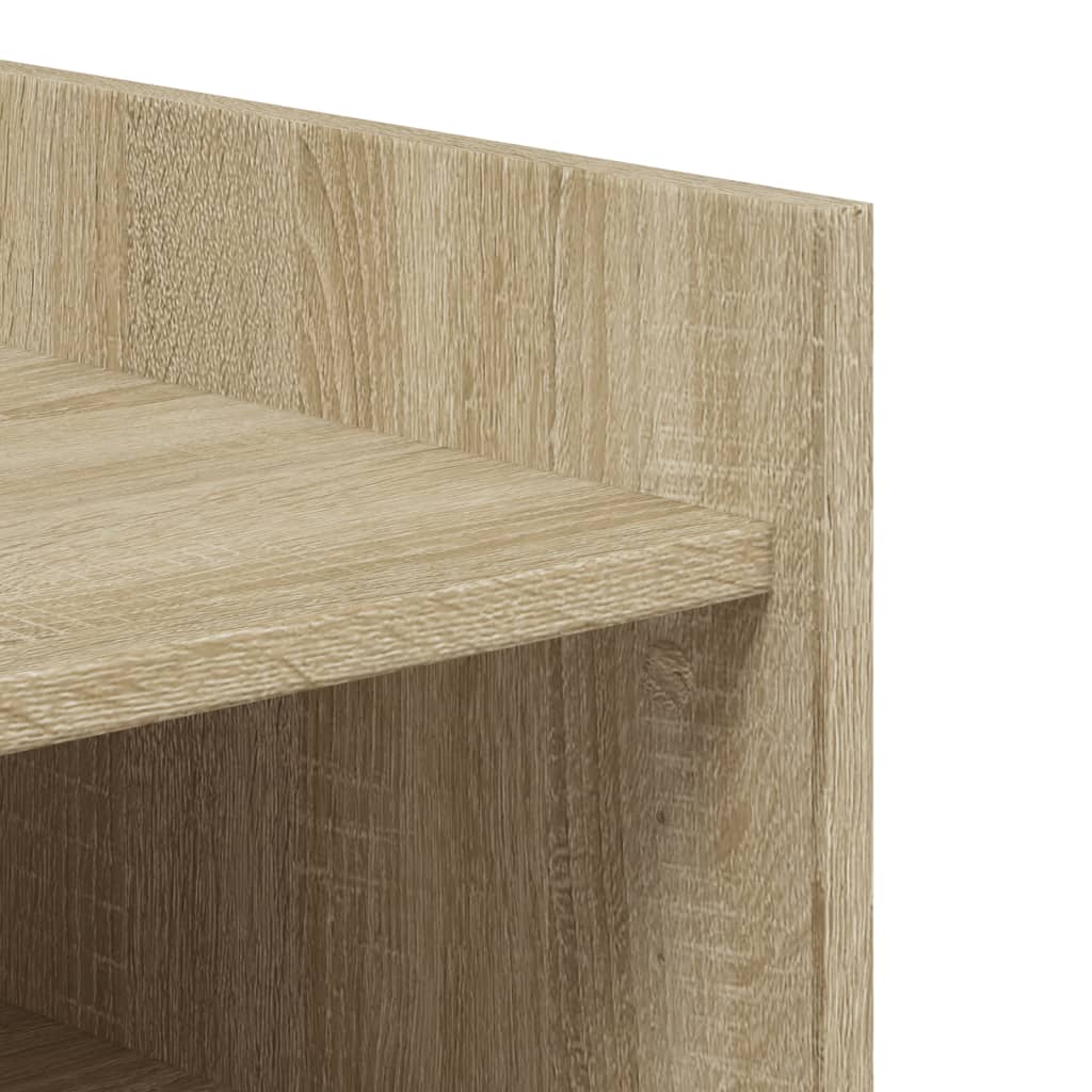 Schoenenkast 52x37,5x100 cm bewerkt hout sonoma eikenkleurig - AllerleiShop