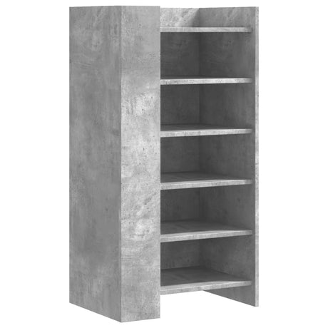 Schoenenkast 52x37,5x100 cm bewerkt hout betongrijs - AllerleiShop