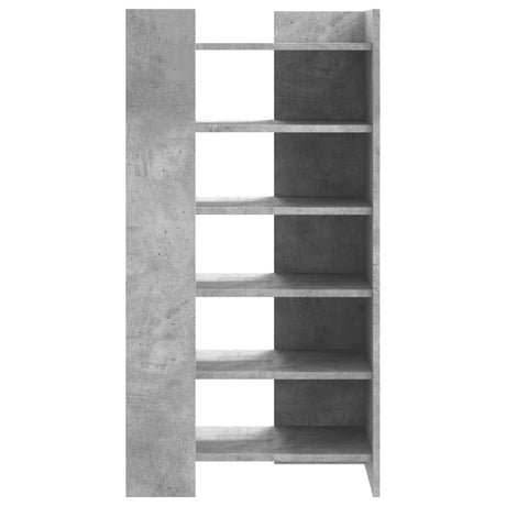 Schoenenkast 52x37,5x100 cm bewerkt hout betongrijs - AllerleiShop