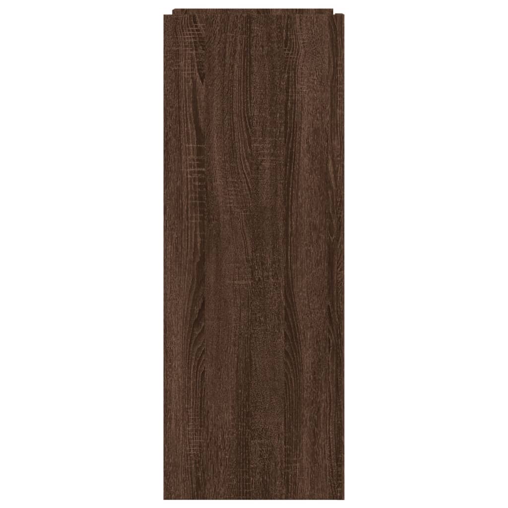 Schoenenkast 52x37,5x100 cm bewerkt hout bruin eikenkleurig - AllerleiShop