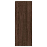 Schoenenkast 52x37,5x100 cm bewerkt hout bruin eikenkleurig - AllerleiShop