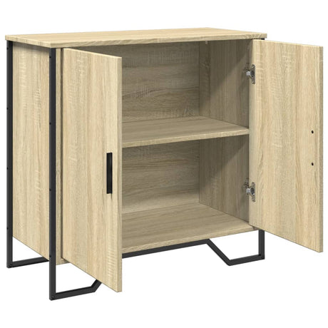 Dressoir 78x35,5x74,5 cm bewerkt hout sonoma eikenkleurig - AllerleiShop