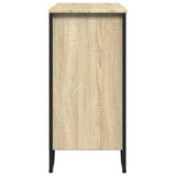 Dressoir 78x35,5x74,5 cm bewerkt hout sonoma eikenkleurig - AllerleiShop