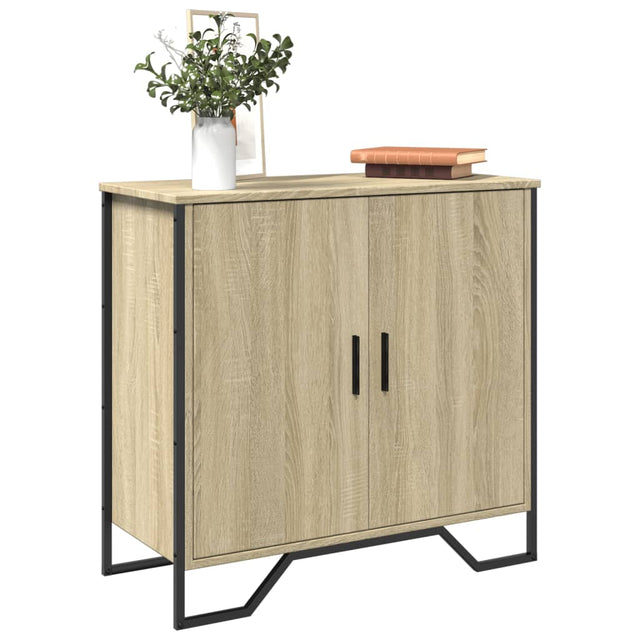 Dressoir 78x35,5x74,5 cm bewerkt hout sonoma eikenkleurig - AllerleiShop