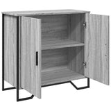 Dressoir 78x35,5x74,5 cm bewerkt hout grijs sonoma eikenkleurig - AllerleiShop