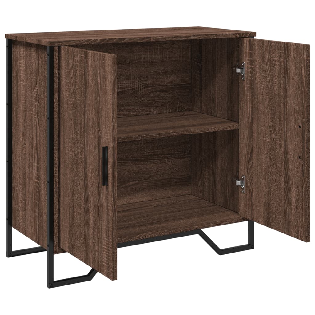 Dressoir 78x35,5x74,5 cm bewerkt hout bruin eikenkleur - AllerleiShop