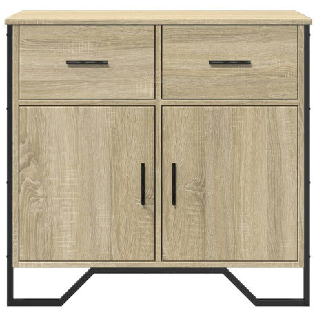 Dressoir 79.5x35,5x74,5 cm bewerkt hout sonoma eikenkleurig - AllerleiShop