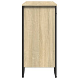 Dressoir 79.5x35,5x74,5 cm bewerkt hout sonoma eikenkleurig - AllerleiShop