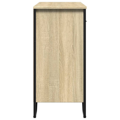 Dressoir 79.5x35,5x74,5 cm bewerkt hout sonoma eikenkleurig - AllerleiShop