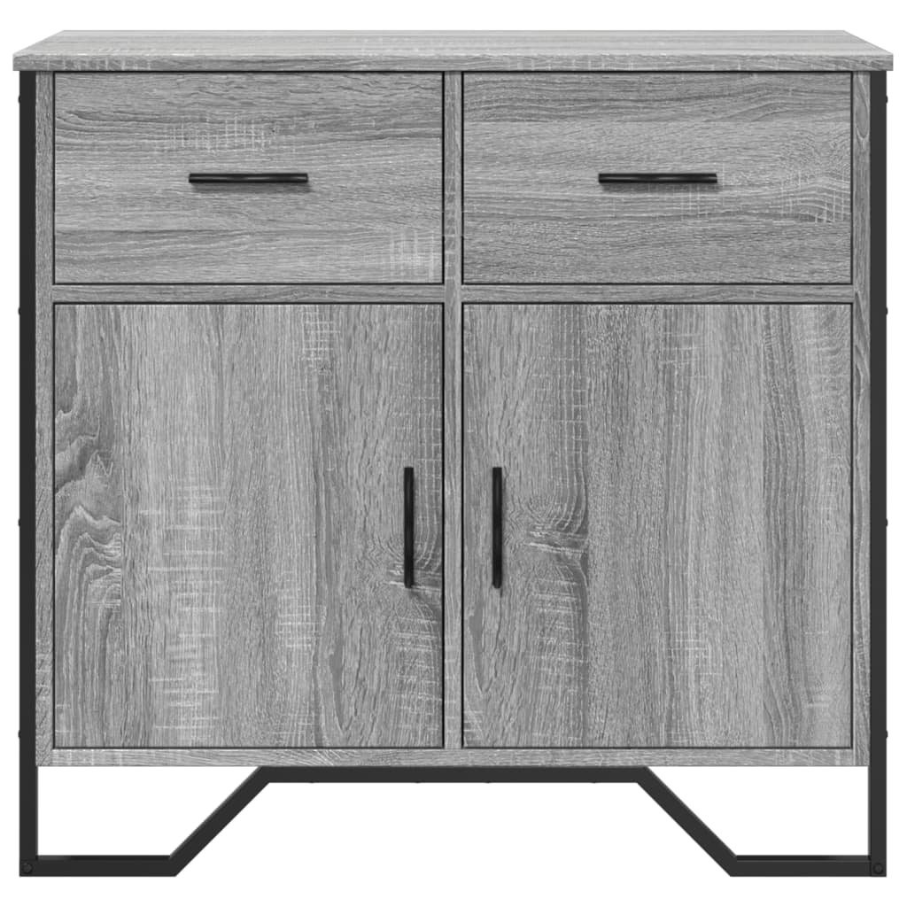 Dressoir 79.5x35,5x74,5 cm bewerkt hout grijs sonoma eikenkleur - AllerleiShop