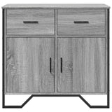 Dressoir 79.5x35,5x74,5 cm bewerkt hout grijs sonoma eikenkleur - AllerleiShop