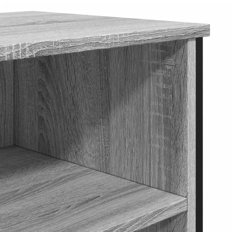 Dressoir 91x35,5x74,5 cm bewerkt hout grijs sonoma eikenkleurig - AllerleiShop