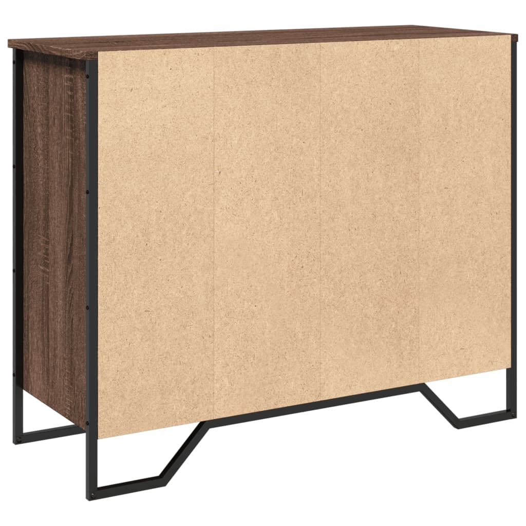 Dressoir 91x35,5x74,5 cm bewerkt hout bruin eikenkleur - AllerleiShop