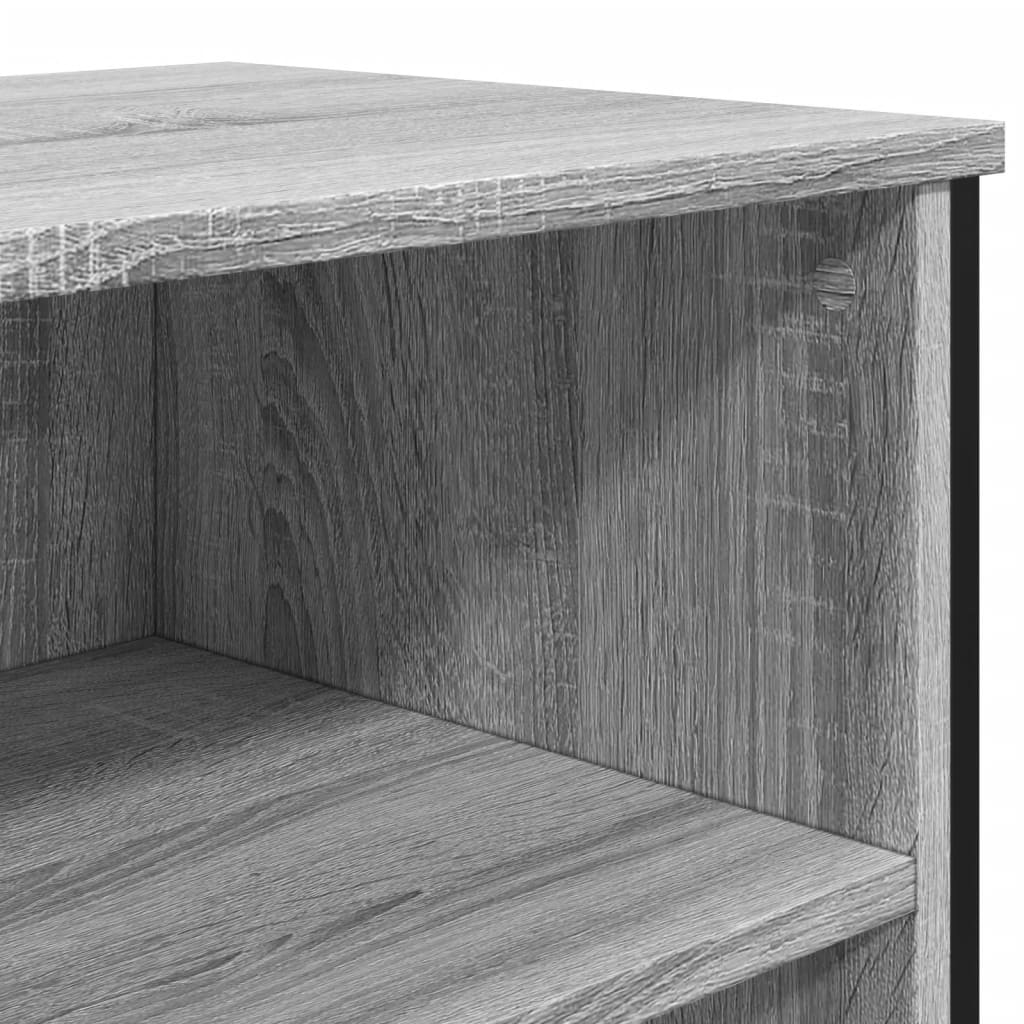 Dressoir 101x35,5x74,5cm bewerkt hout grijs sonoma eikenkleurig - AllerleiShop