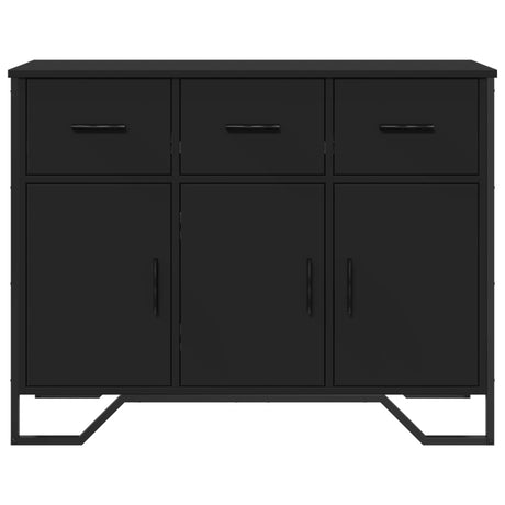 Dressoir 97x32,5x74,5 cm bewerkt hout zwart - AllerleiShop