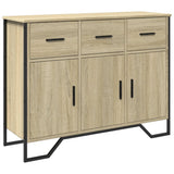 Dressoir 97x32,5x74,5 cm bewerkt hout sonoma eikenkleurig - AllerleiShop