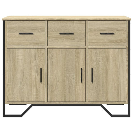 Dressoir 97x32,5x74,5 cm bewerkt hout sonoma eikenkleurig - AllerleiShop