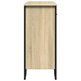 Dressoir 97x32,5x74,5 cm bewerkt hout sonoma eikenkleurig - AllerleiShop