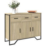 Dressoir 97x32,5x74,5 cm bewerkt hout sonoma eikenkleurig - AllerleiShop