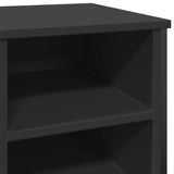 Schoenenkast 90x38x61,5 cm bewerkt hout zwart - AllerleiShop