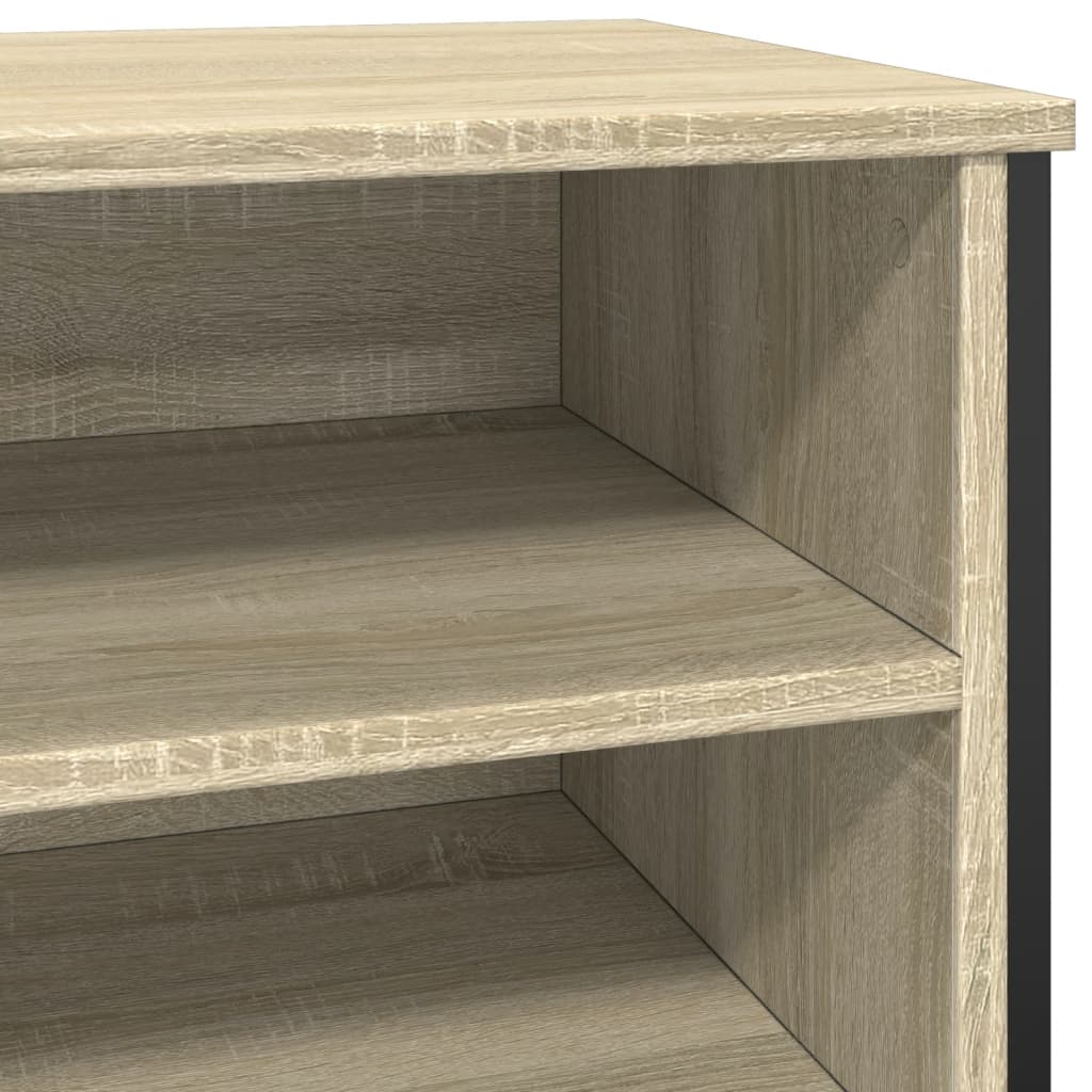 Schoenenkast 80x38x78 cm bewerkt hout sonoma eikenkleurig - AllerleiShop