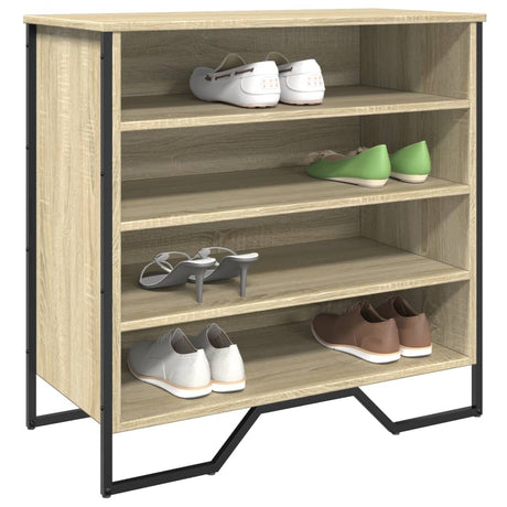 Schoenenkast 80x38x78 cm bewerkt hout sonoma eikenkleurig - AllerleiShop